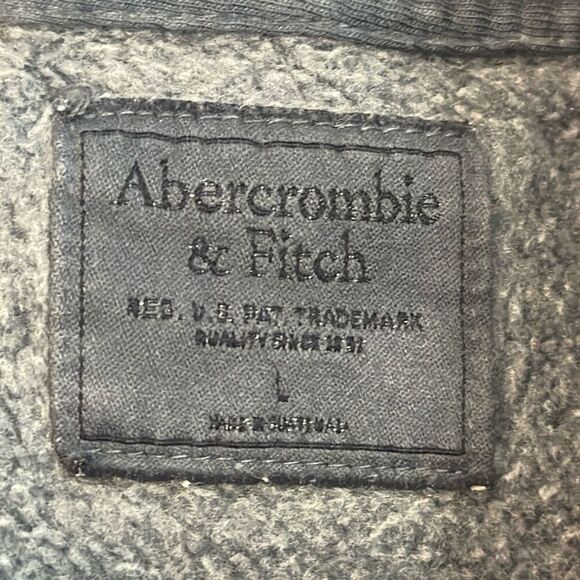 Abercrombie & Fitch Sweatshirt Gradient Dip Dye Hoodie size L Large - Picture 6 of 8